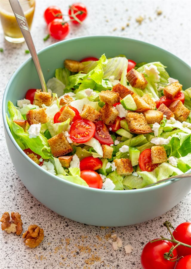 Salad Xà Lách Dưa Leo Cà Chua