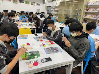 紙黏土耶誕掛勾手作研習照