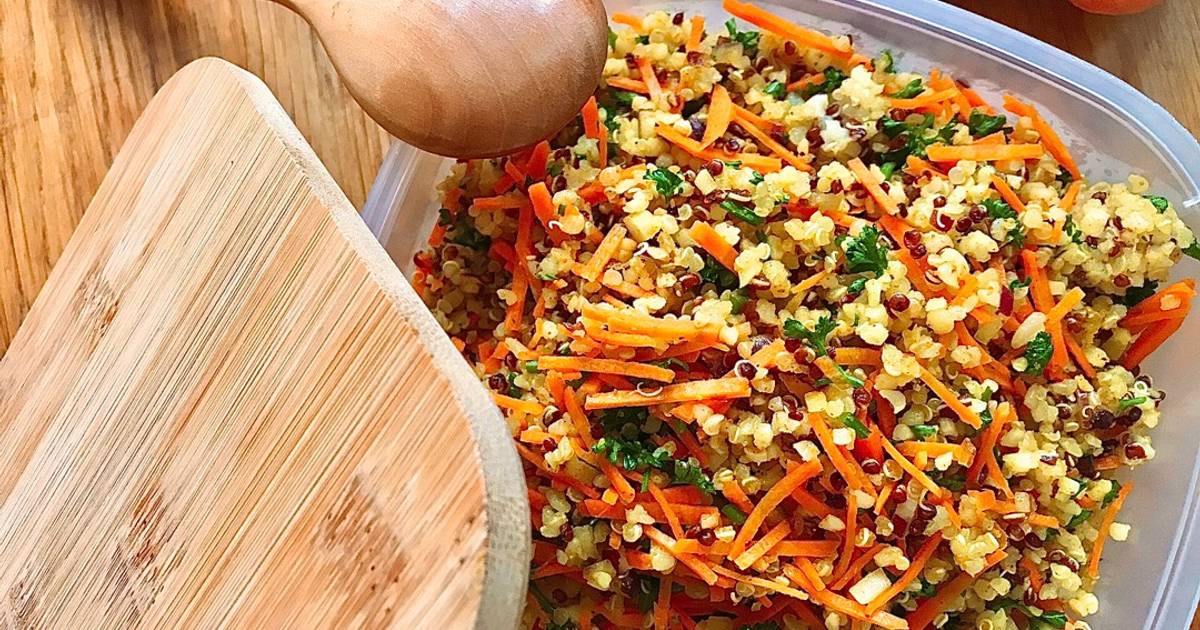 🌱 Diêm Mạch Trộn Cà Ri (Quinoa Curry Salad) Healthy