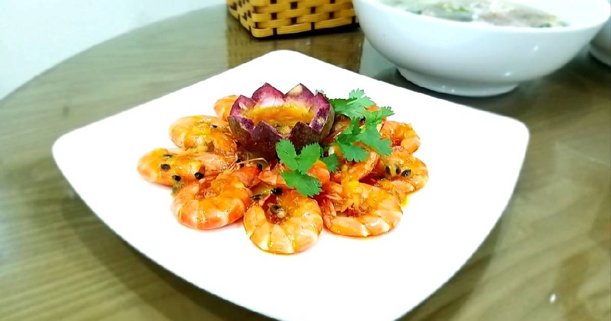 Tôm sốt chanh dây