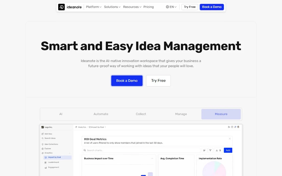 Captura de Business Idea Generator AI