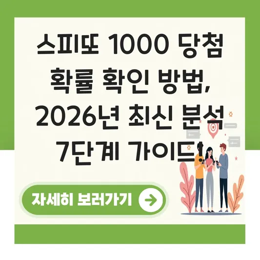 스피또 1000 당첨 확률 확인 방법