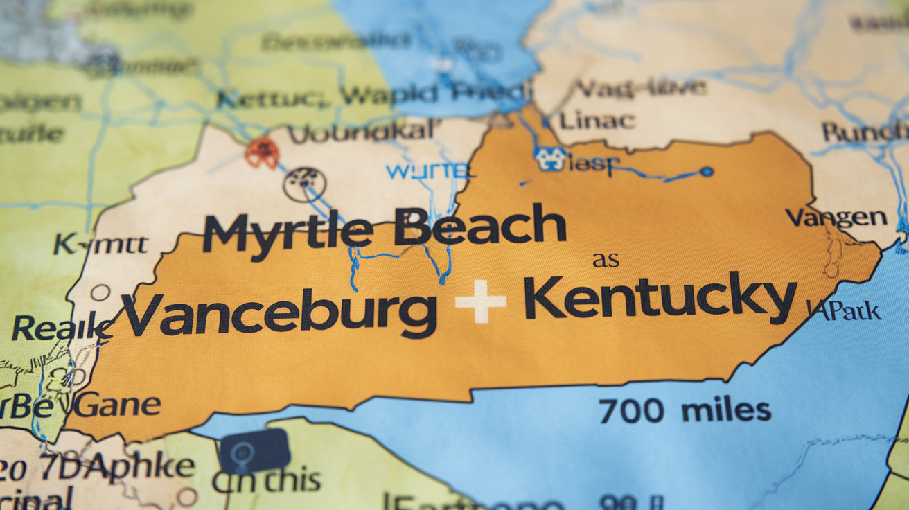 Distance and Travel Guide: Myrtle Beach from Vanceburg, KY