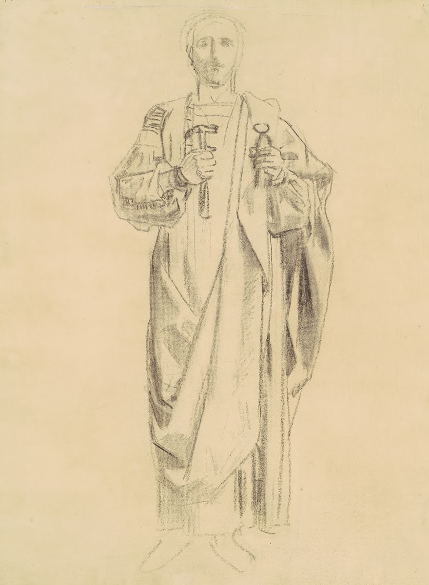 Study for Dogma of the Redemption  Frieze of Angels recto 1895 1903