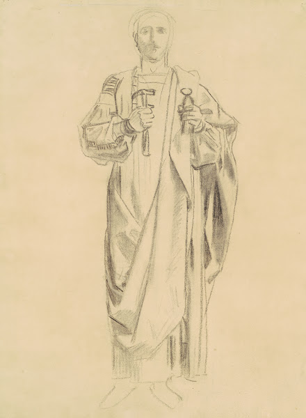 Study for Dogma of the Redemption  Frieze of Angels recto 1895 1903