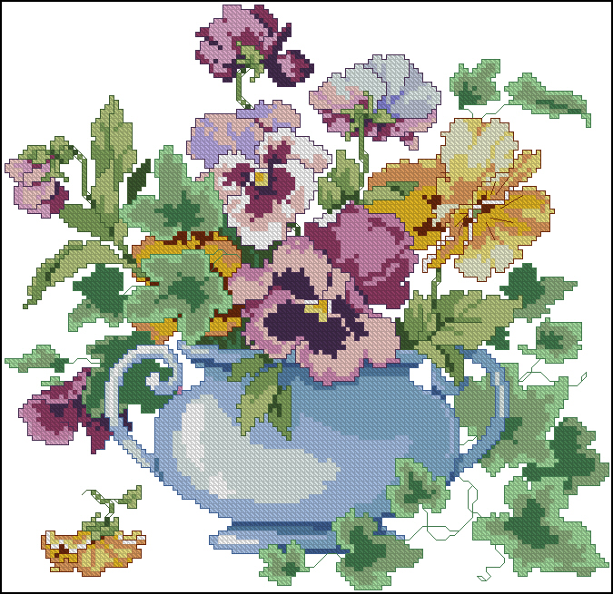CMP JAN023 0273 Pansies