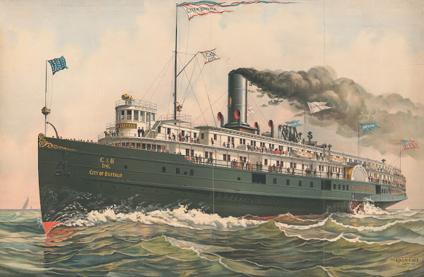 The City of Buffalo steam side wheeler 1896