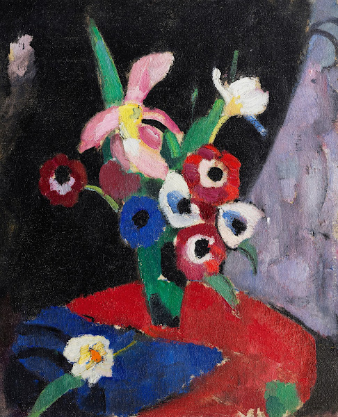 Blumenstilleben auf Schwarzem Grund II 1913