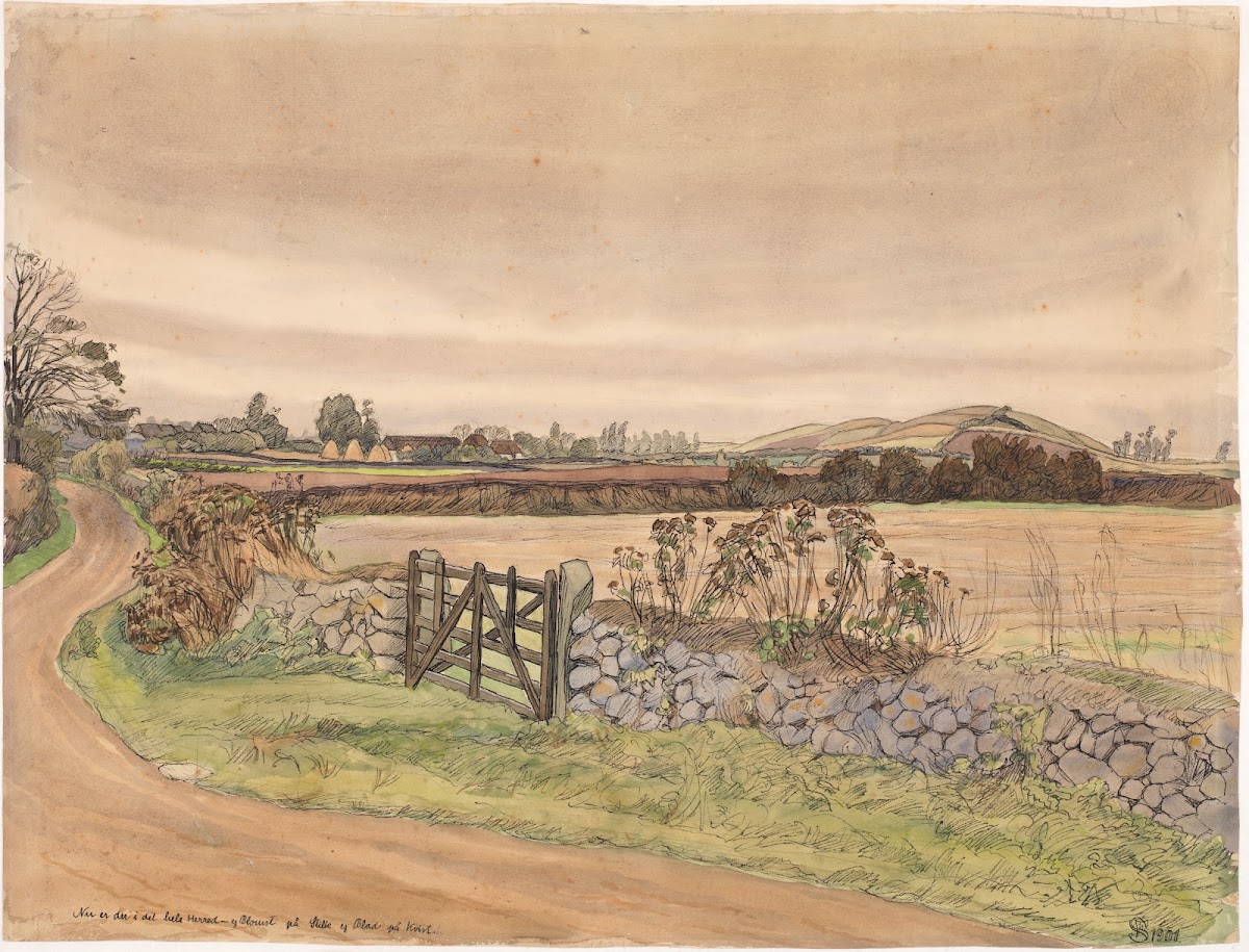 Efterårslandskab 1900   1901