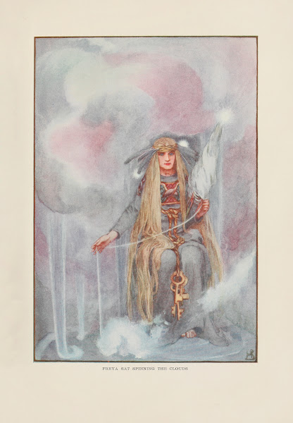 Freya sat spinning the clouds 1915