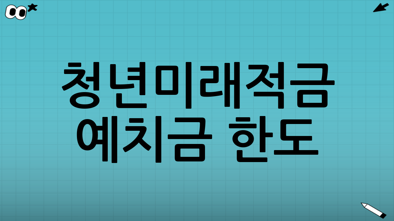 청년미래적금 예치금 한도