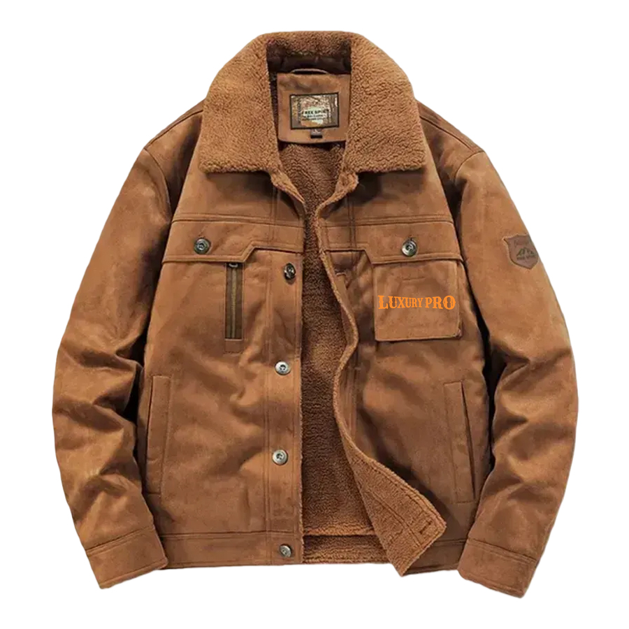 2D Faux Suede Minimalist Jacket