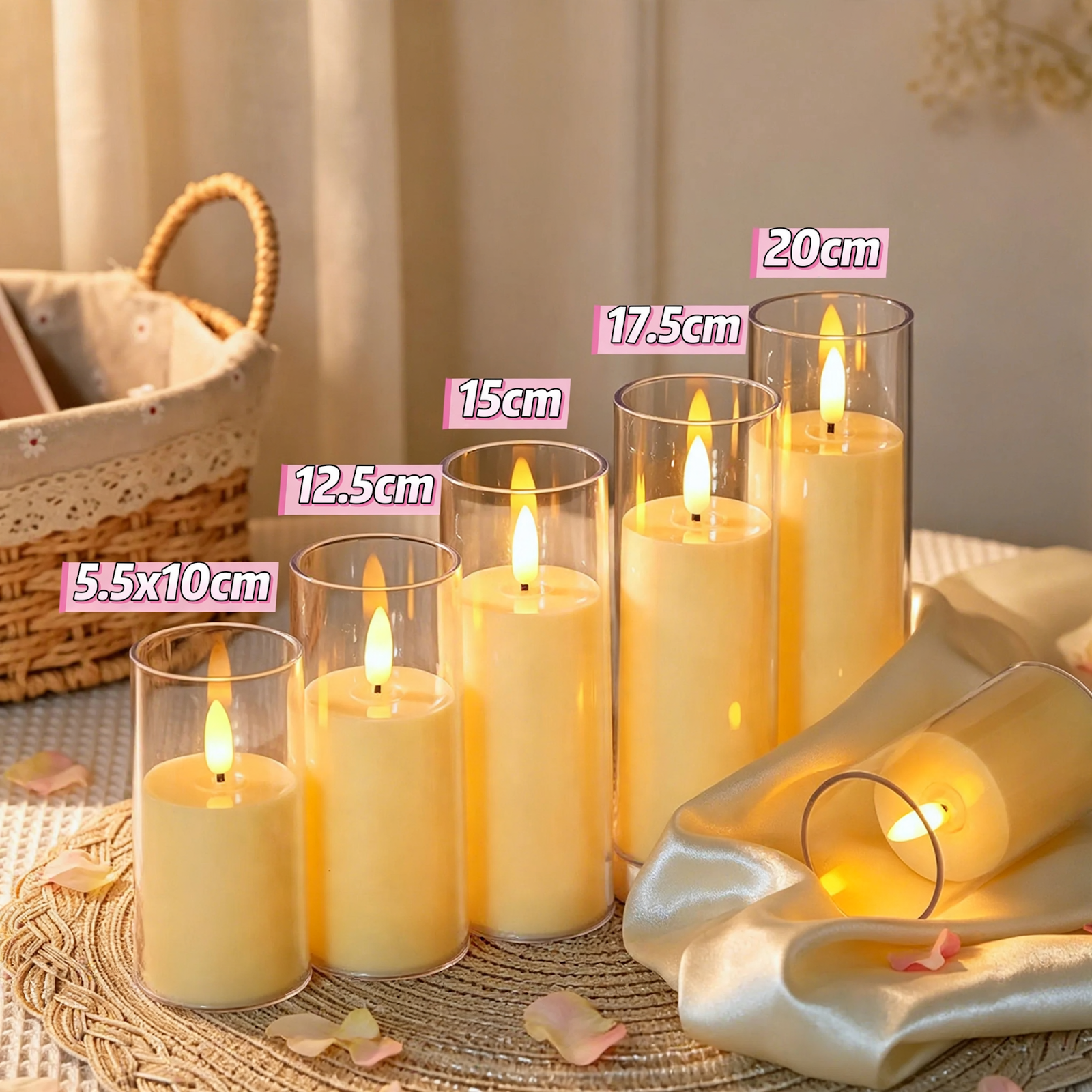 LED Candle Set with Remote Control