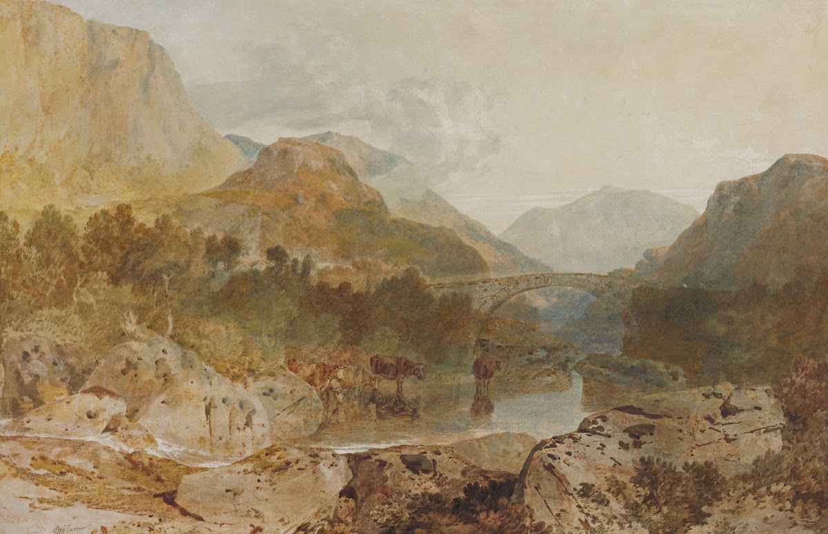 Borrowdale with Longthwaite Bridge and Castle Crag c 17991802