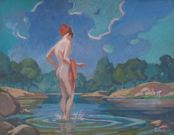 The Lady in Wading 1975