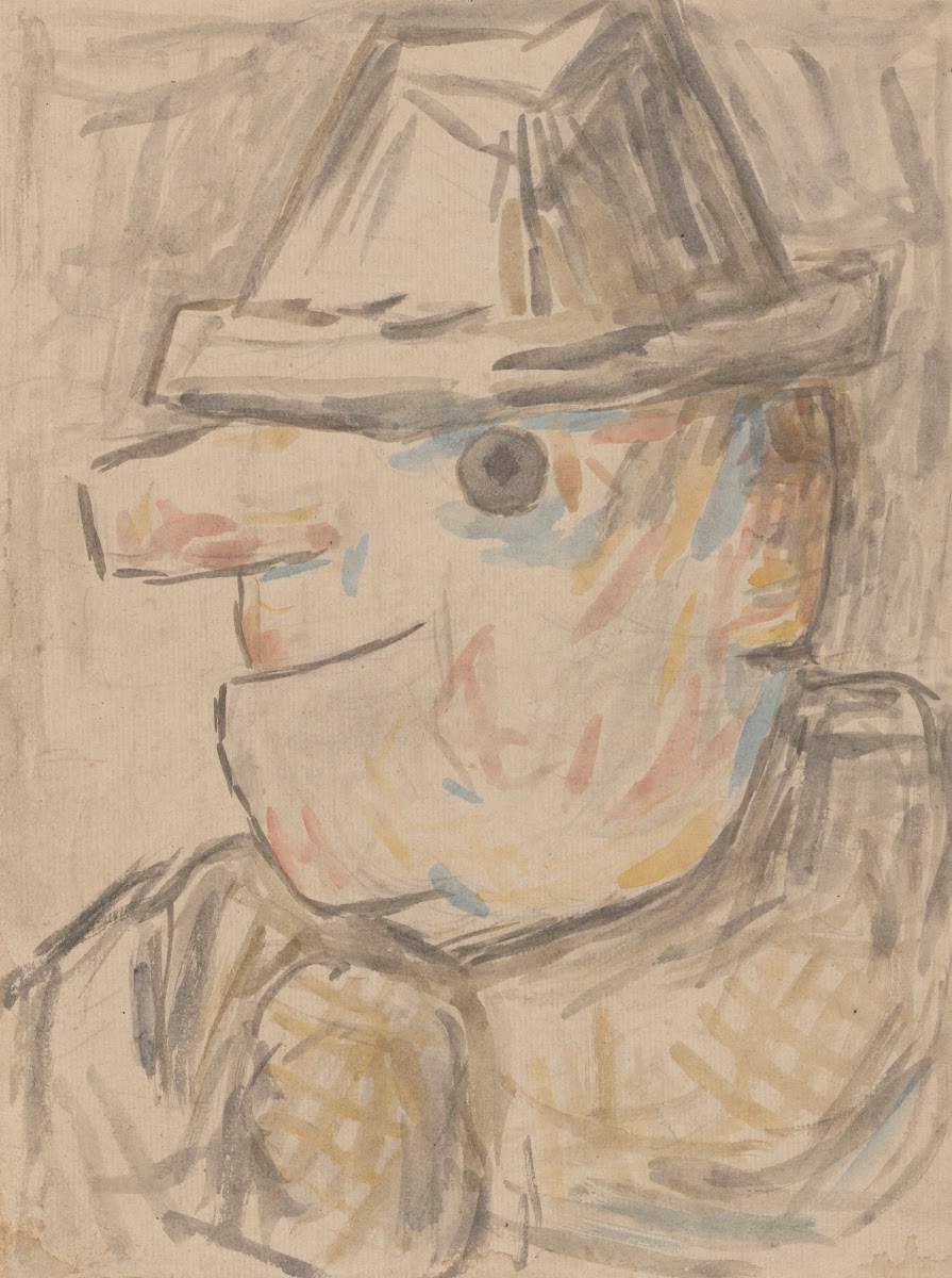 Głowa mężczyzny w kapeluszu 1931   1932