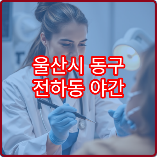 울산시 동구 전하동 야간 안과 진료 가능한 병원 눈 검사 진료 정보