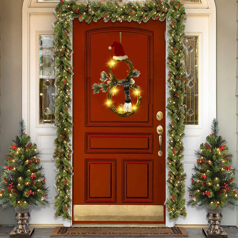 Handcrafted Christmas Wreath made of Wood