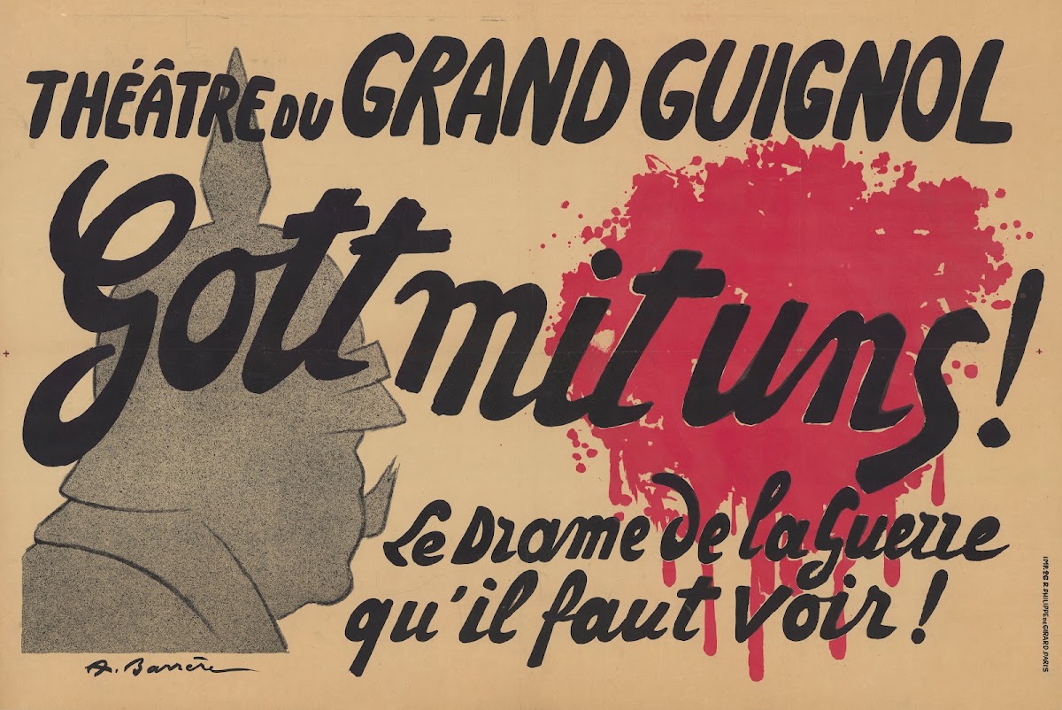 Théatre du Grand Guignol Gott mit uns  le drame de la guerre quil faut voir 1928