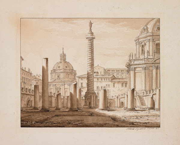 Forum Of Trajan Rome 1827