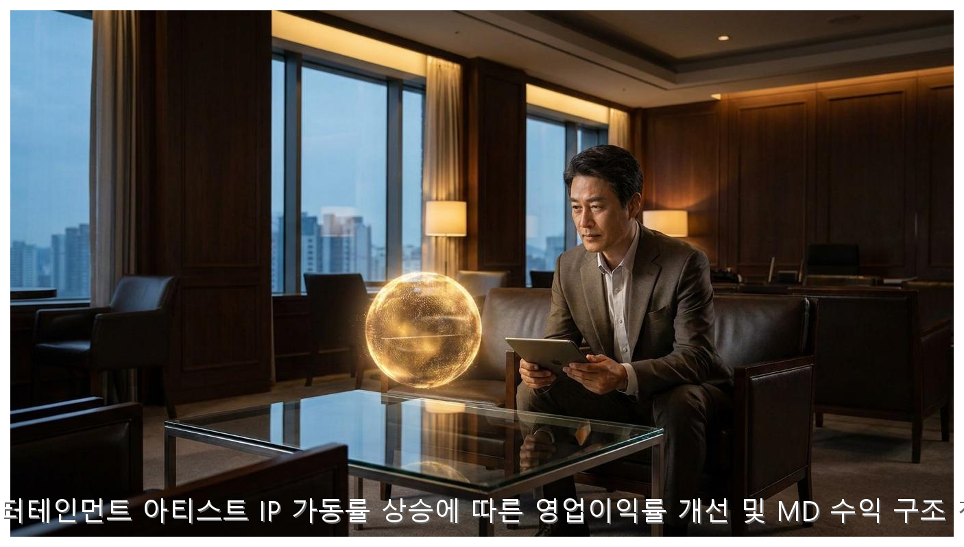 와이지엔터테인먼트 아티스트 IP 가동률 상승에 따른 영업이익률 개선 및 MD 수익 구조 정밀 분석 핵심 안내 및 분석 인포그래픽 (4)