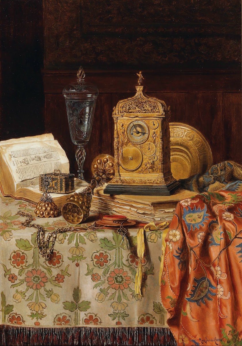 Stillleben Mit Antiquitäten 1880