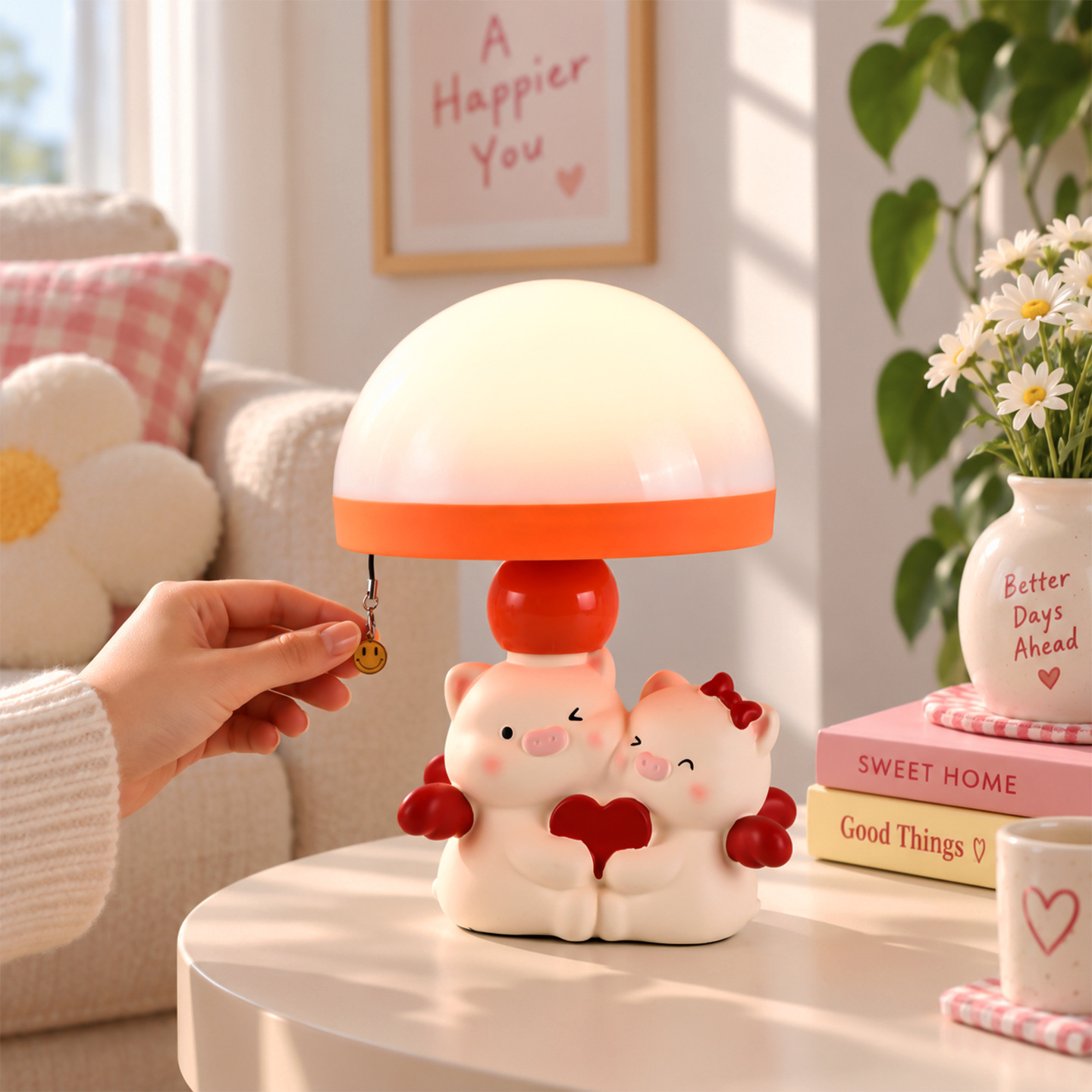 Cute Piggy Jellyfish Light with Color Setting