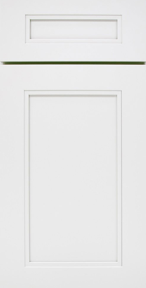 21st Century Cabinetry Glacier cabinet door sample available through NEARME Kitchen & Bath