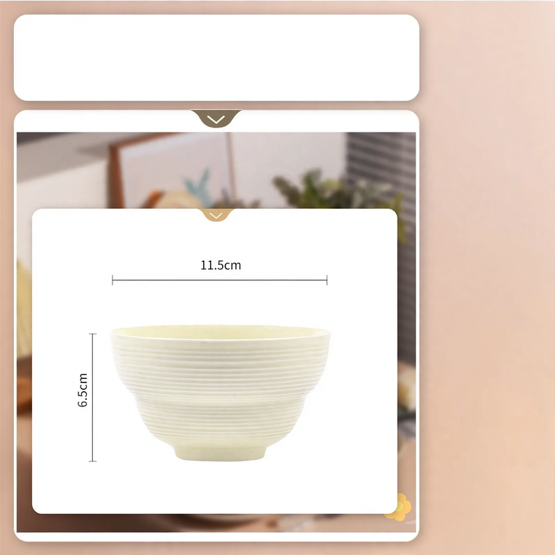 Ceramic Plate, Round, Cream White