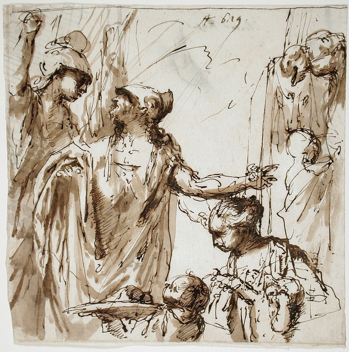 Classical Scene with Offering 1659   1734