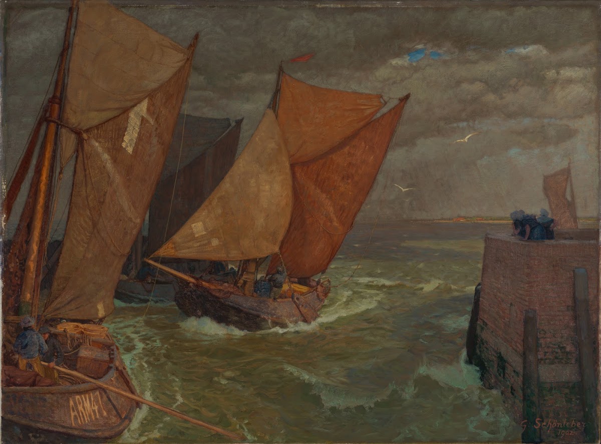 Hafeneinfahrt von Vlissingen 1902