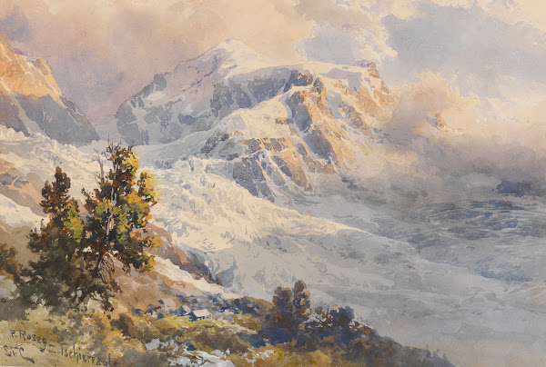 Piz Roseg  Tschiervagletscher 1900 1910