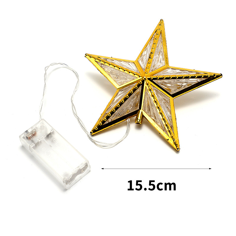 LED Christmas tree topper in star shape