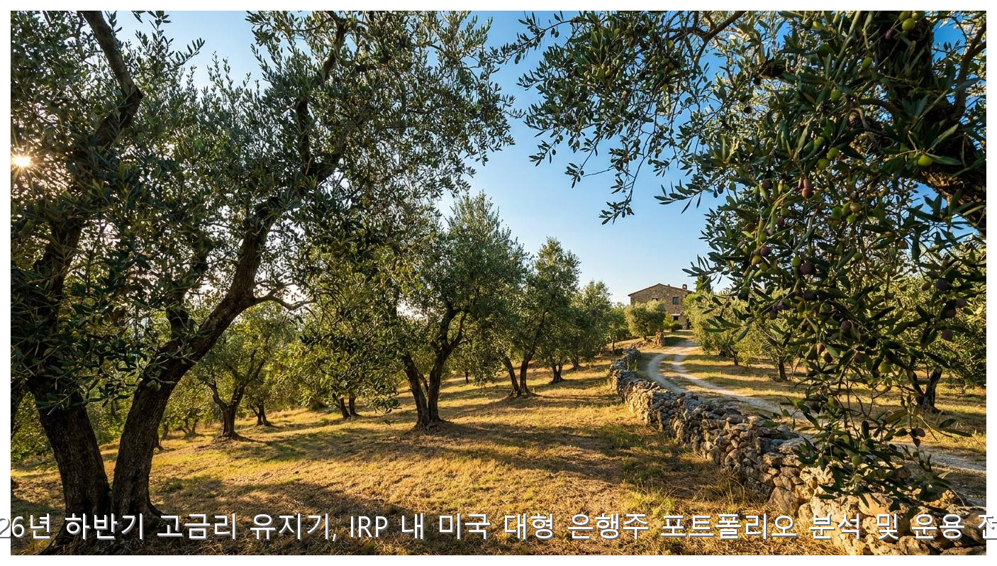 2026 IRP 미국 은행주 배당 전략 핵심 안내 및 분석 인포그래픽 (5)