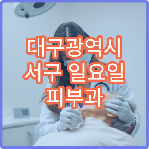 대구광역시 서구 일요일 피부과 진료 병원 안내｜주말 가려움·알레르기