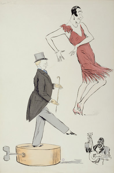 Labbé Mugnier et Boni de Castellane dansant au son du banjo 1927