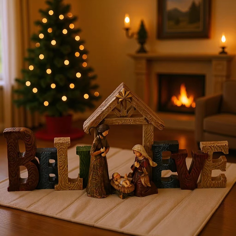 Decorative Christmas Nativity Figurine made of resin