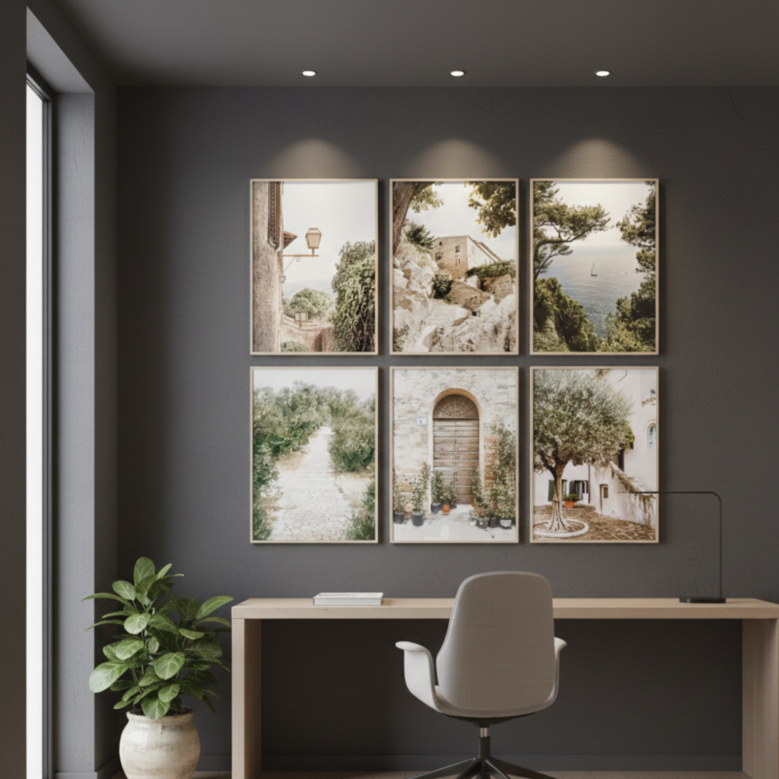 Mediterranean Escape: 6-Piece Curated Gallery Wall Art Set (20x30cm) - Image 4