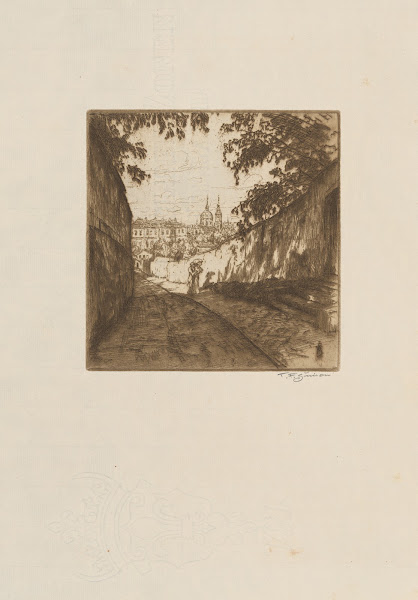 Vlašská Street at the foot of the Petřín 1911