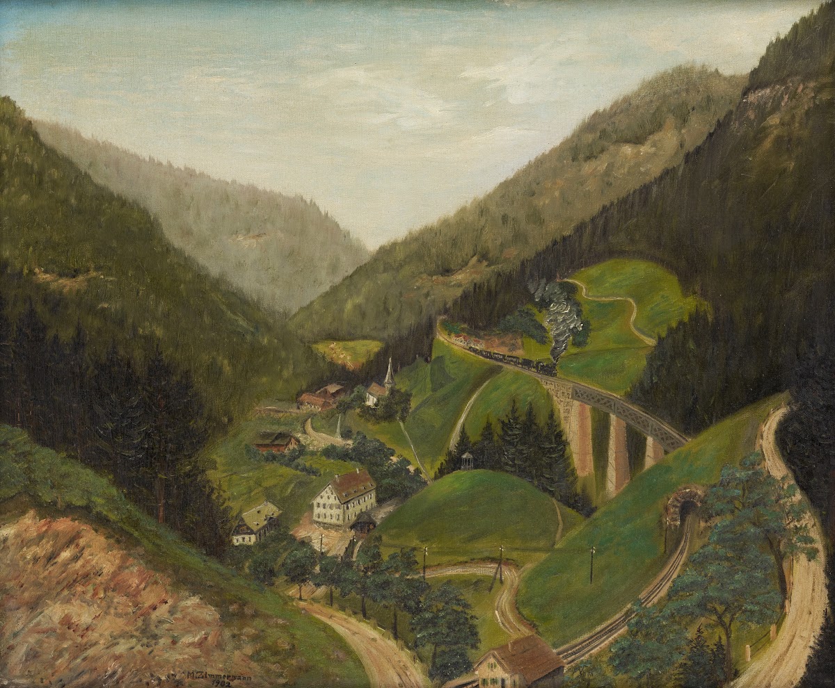 The Höllental Railway near the Ravenna Bridge 1902