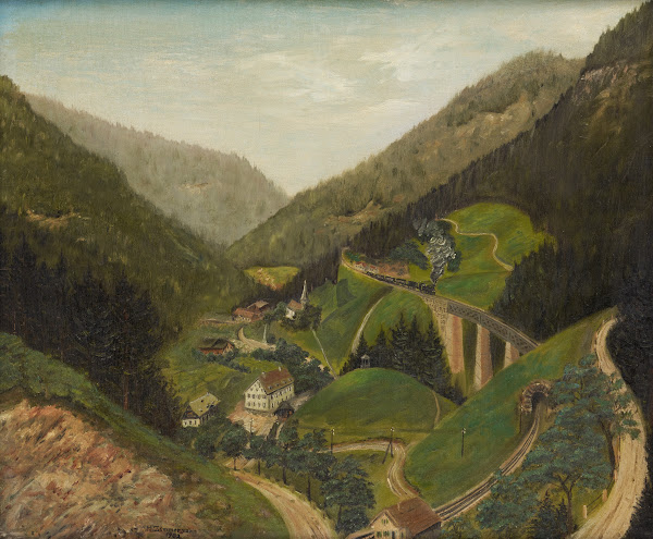 The Höllental Railway near the Ravenna Bridge 1902