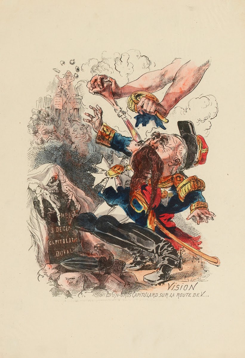 Vision dun gros capitulard sur la route de V 19th Century