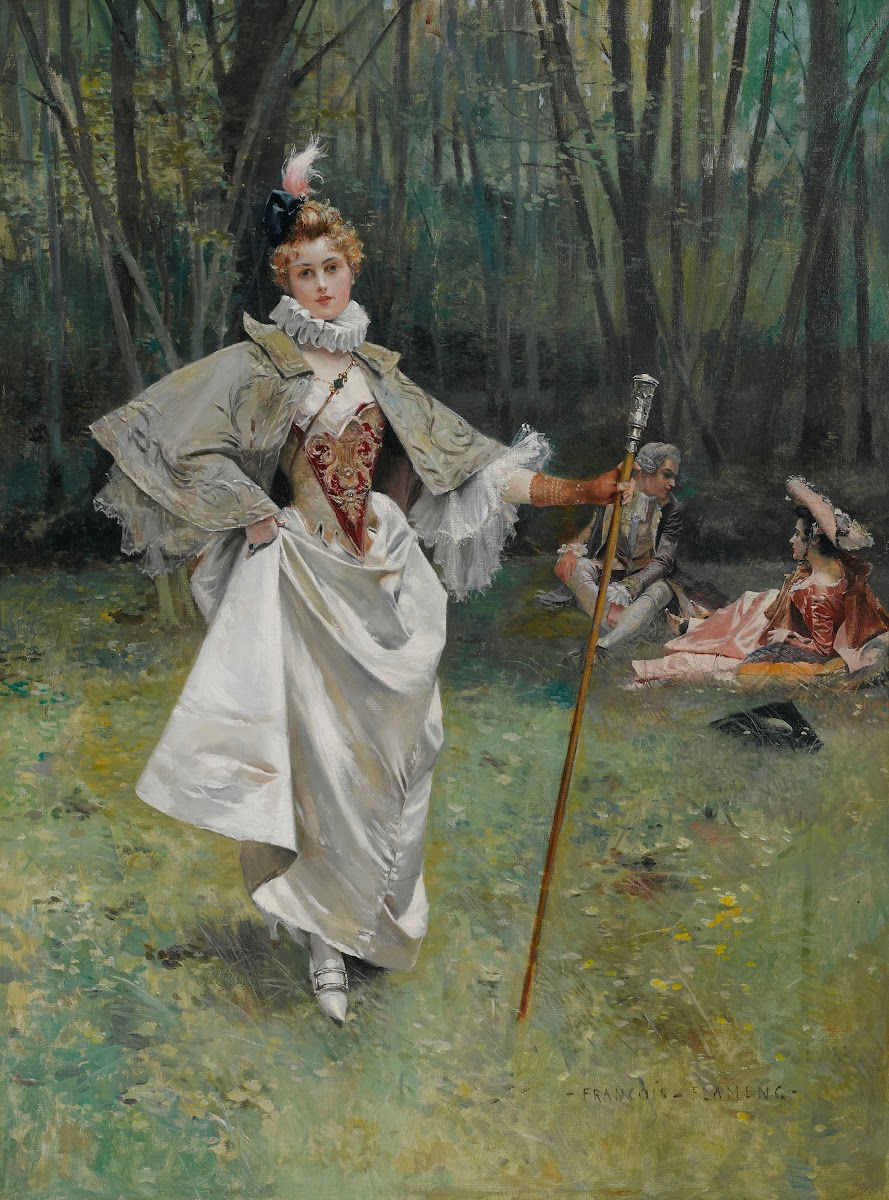 An elegant beauty in the park
