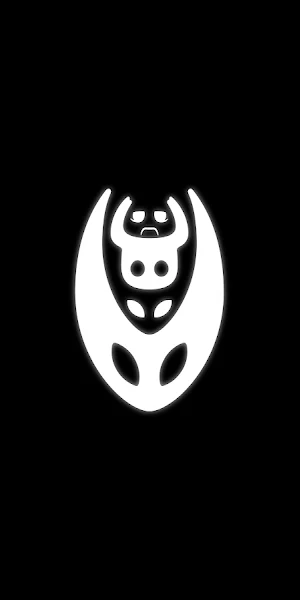 Hollow Knight, Illustration, Simple Background, Black Background, Minimalism 8K Wallpaper Background