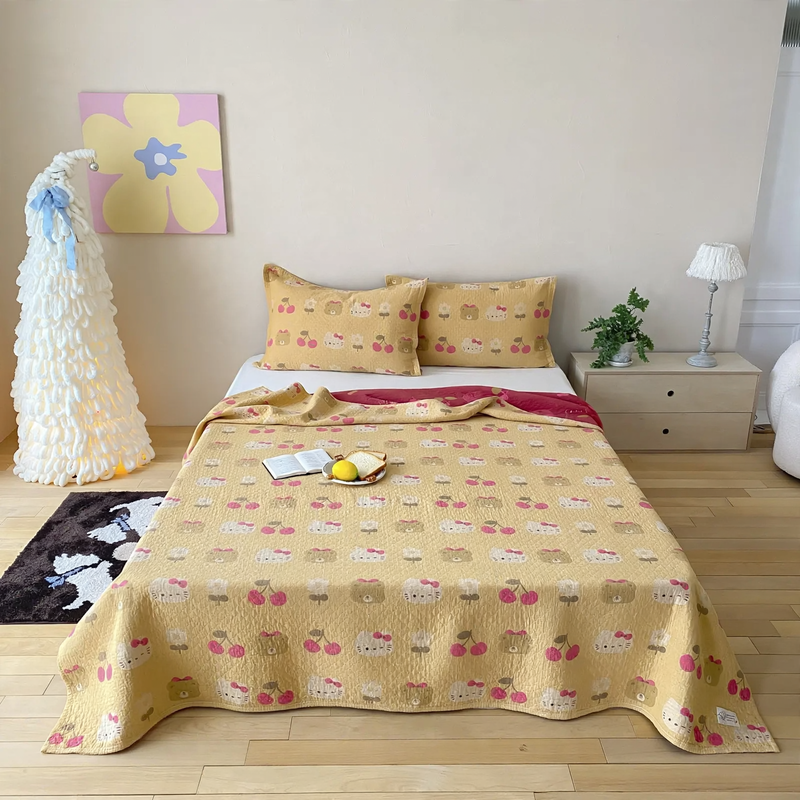 Cotton Blanket 3-piece, Gauze Fabric