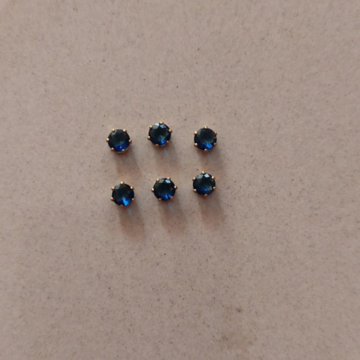 Blue Round Ad Stone-A5-pack of 6