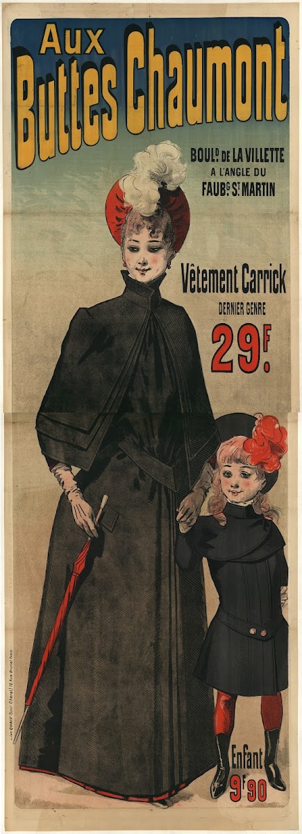 Aux Buttes Chaumont Vêtement carrick dernier genre 29f 1888