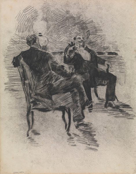 Two Gentlemen Smoking