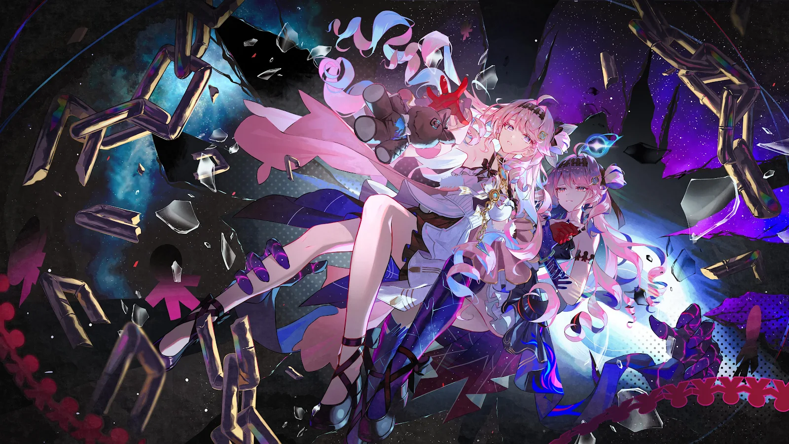 Elysia From Honkai Impact 3rd - Digital Anime Illustration 4K Wallpaper (4000x2250)