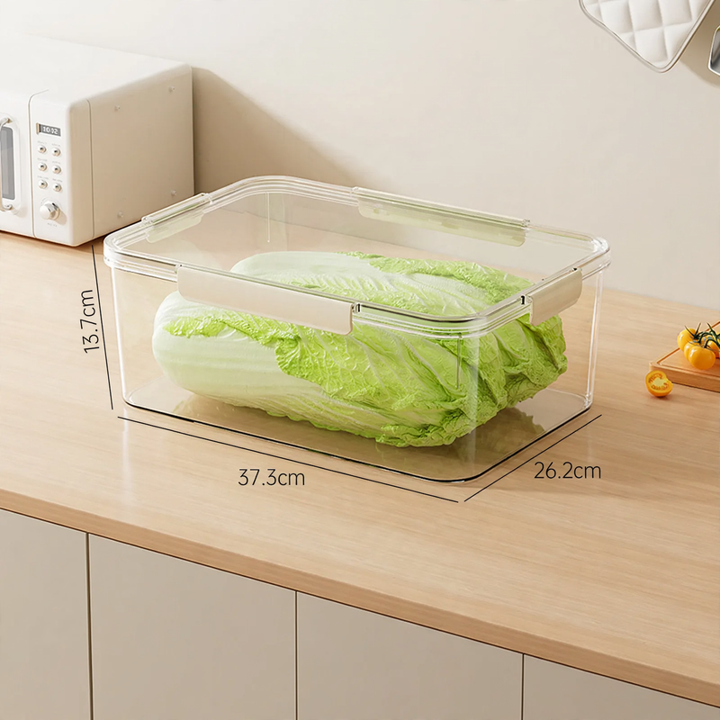 Transparente Frischhaltebox mit dichtem Deckel